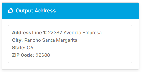 address-output