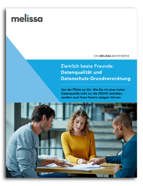 Cover des Whitepapers SDatenqualität und Datenschutz-Grundverordnung