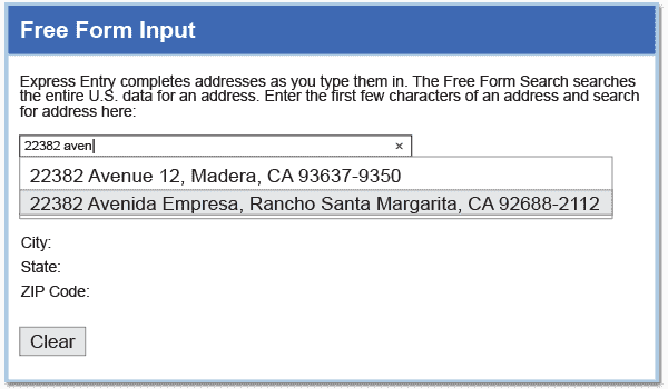 Address Autocomplete - Free Form Search Entry  - Philippines