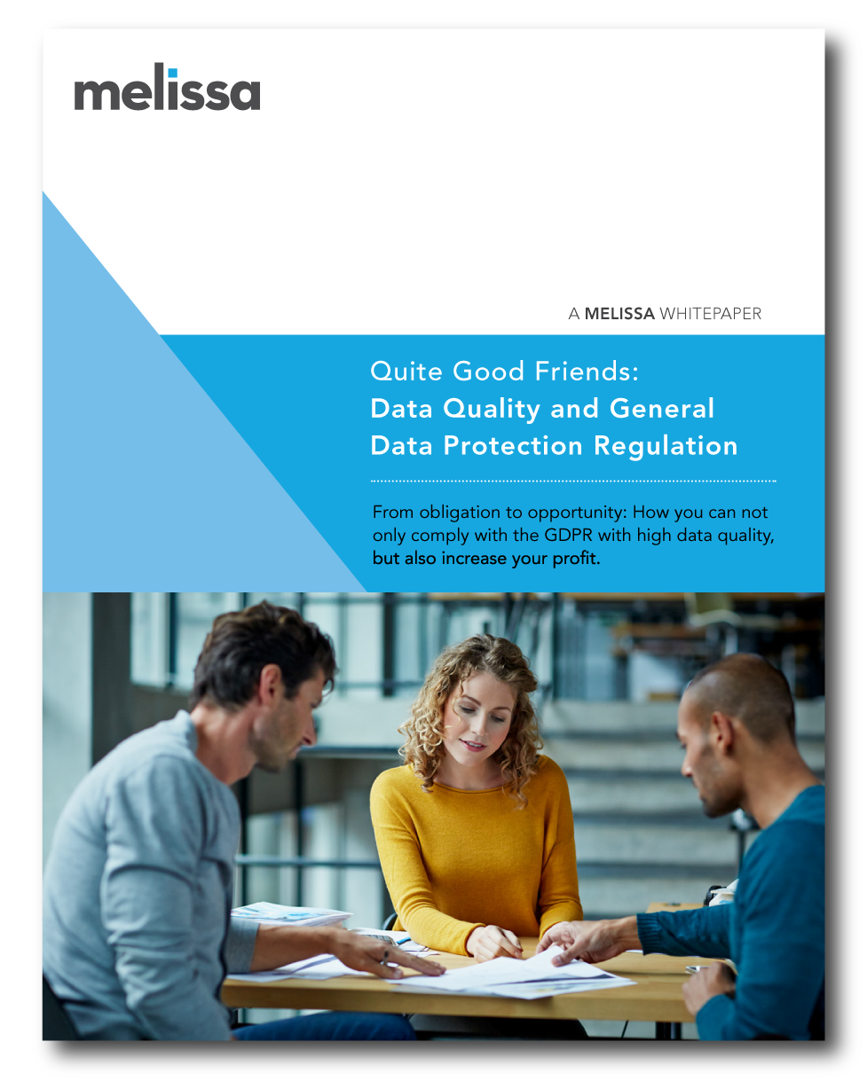 Quite Good Friends: Data Quality and General Data Protection Regulation Whitepaper - Download Now