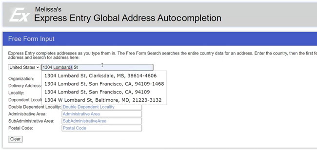 Address Autocomplete - ‘Fuzzy’ Error Prevention - United Kingdom