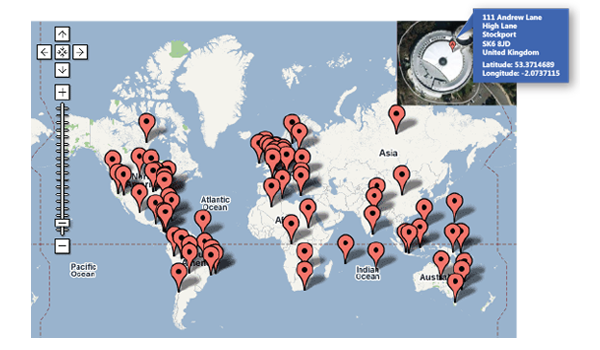 Internationale Geokodierung für über 40 Länder