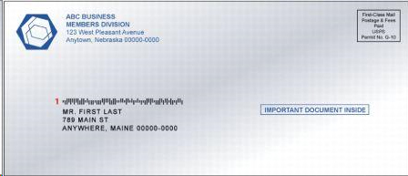 OneCode ACS Mailpiece