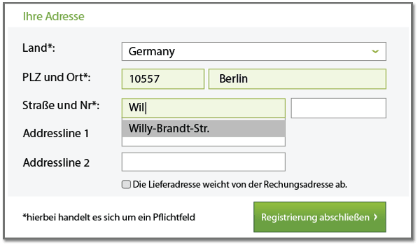 Shopware Address Autocomplete Shopware Address autocomplete