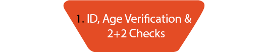 1. ID, Age Verification & 2+2 Checks