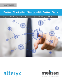 Improve Data Quality - Alteryx & Melissa whitepaper