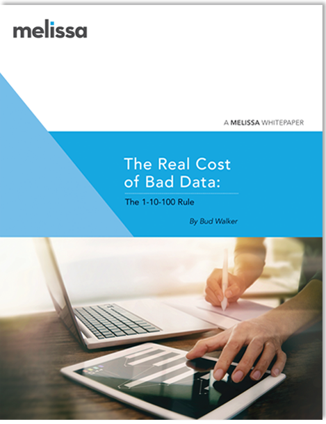 The Real Cost of Bad Data White Paper - Download Now The Real Cost of Bad Data White Paper - Download Now