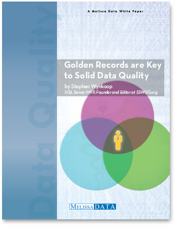 Golden Records are Key to Solid Data Quality, a Melissa Data White Paper